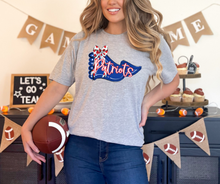 Load image into Gallery viewer, GREY ADULT Pennant Mascot Graphic Tee