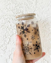Load image into Gallery viewer, Christmas 16oz Glass Can Cups