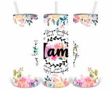 Load image into Gallery viewer, I Am 20oz Insulated Tall Tumbler with Straw