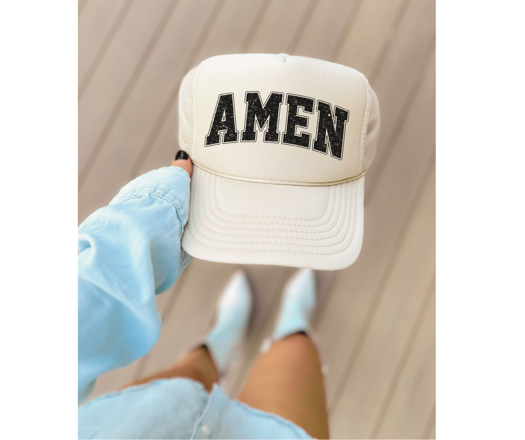 Amen Varsity Faith Foam Trucker Hat