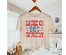 Load image into Gallery viewer, BOXY/CROP Raised on 90's Country Graphic Tee
