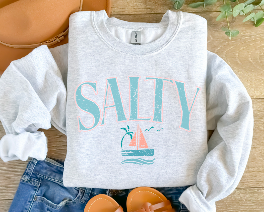 Salty Boat Crewneck Sweatshirt