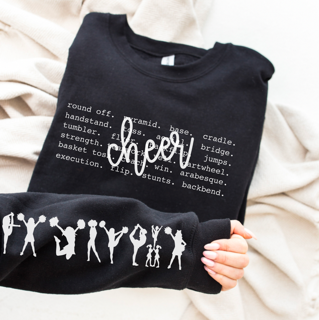 Cheer Typography YOUTH Crewneck Sweatshirt