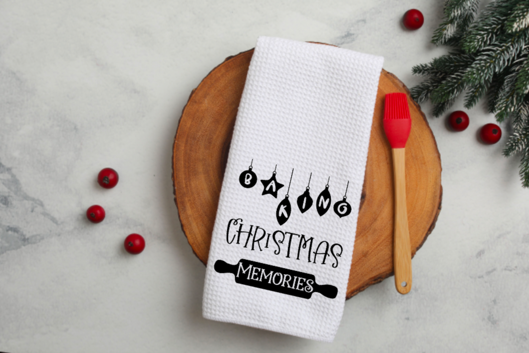 Baking Christmas Memories Waffle Weave 16