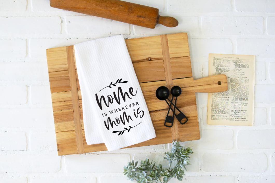 Home is Wherever Mom Is Waffle Weave 16