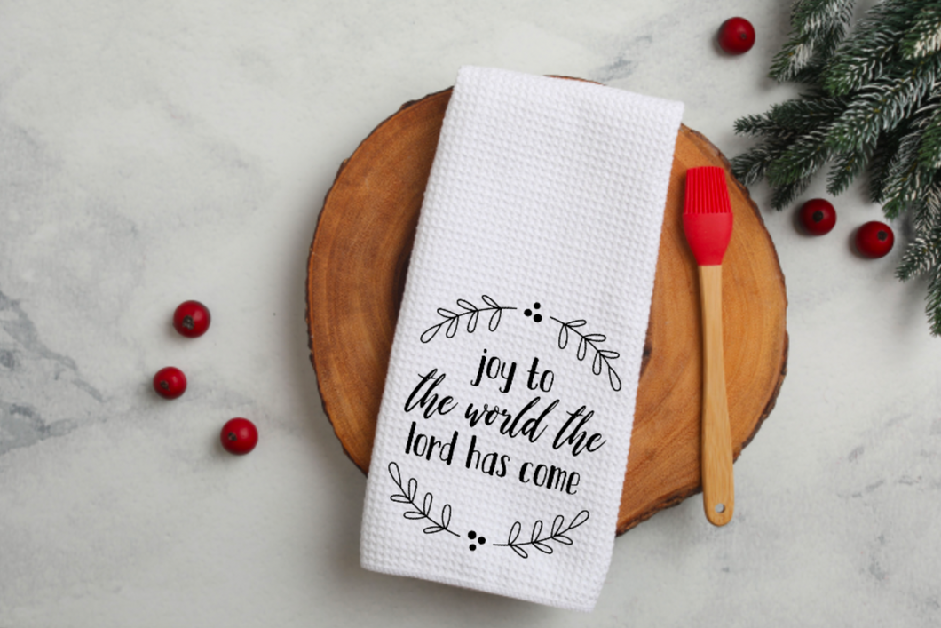Joy To The World Waffle Weave 16