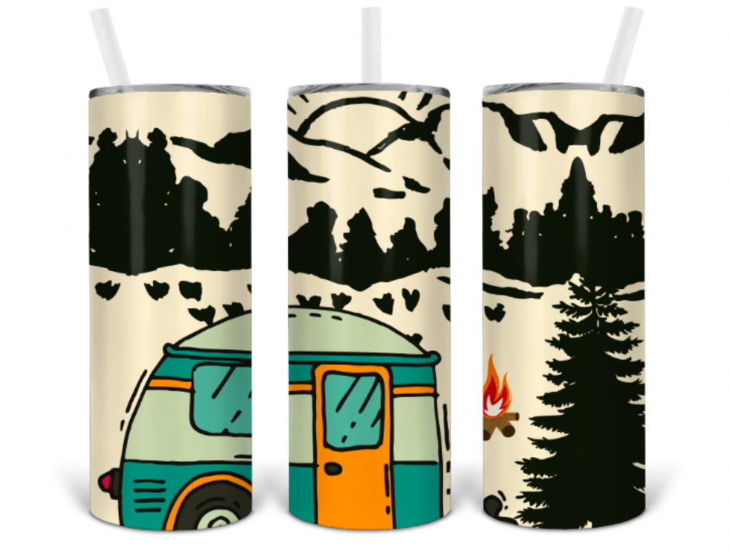 Camper 20oz Insulated Tall Tumbler with Straw