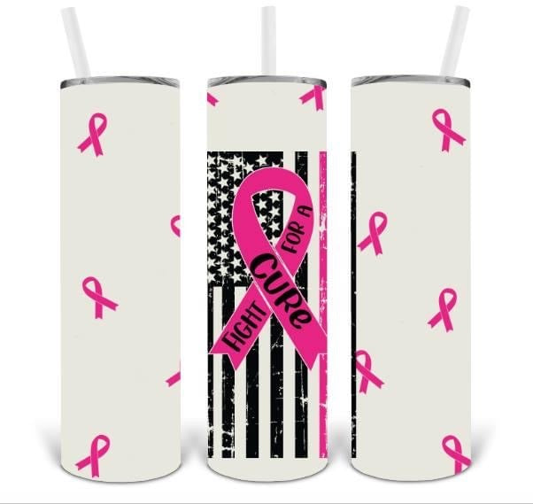 Breast Cancer Fight for a Cure 20oz Insulated Tall Tumbler with Straw